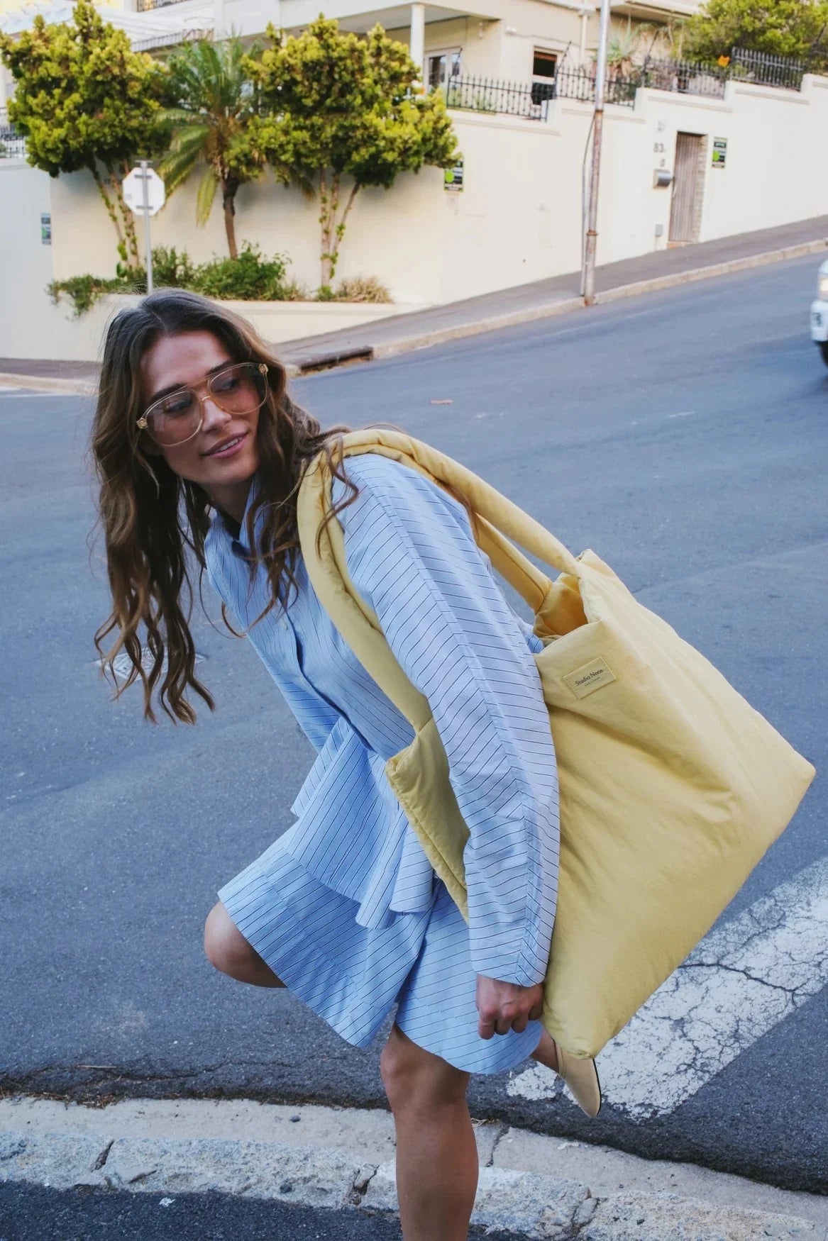 Taška STUDIO NOOS Butter Yellow Textured Puffy | Lavly.cz