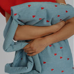 Taška STUDIO NOOS Denim Hearts | Stylové doplňky pro děti a ženy | Lavly.cz