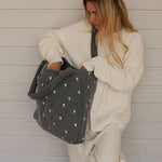 Taška STUDIO NOOS Grey Denim Hearts | Stylové doplňky pro děti a ženy | Lavly.cz