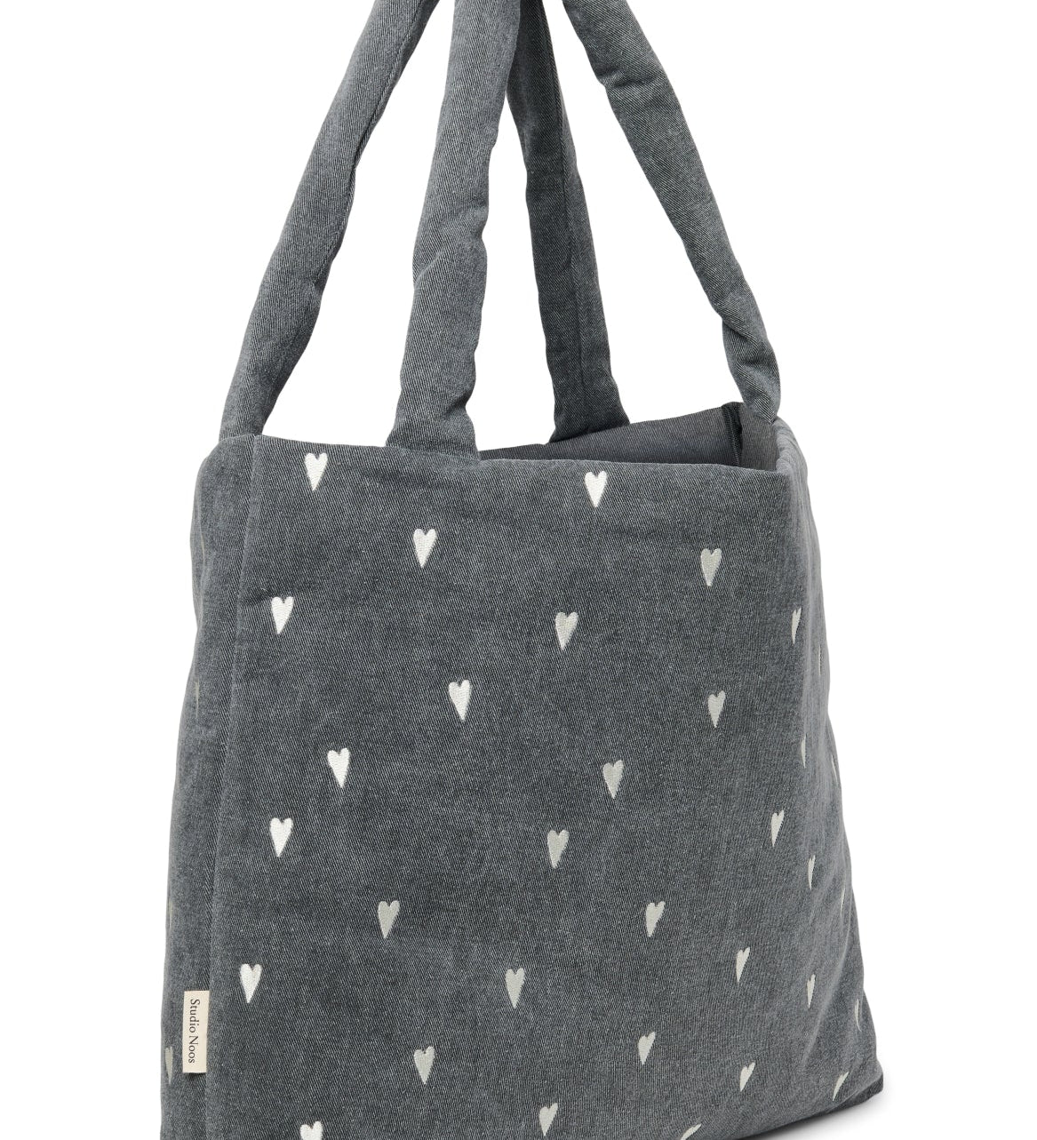 Taška STUDIO NOOS Grey Denim Hearts | Stylové doplňky pro děti a ženy | Lavly.cz