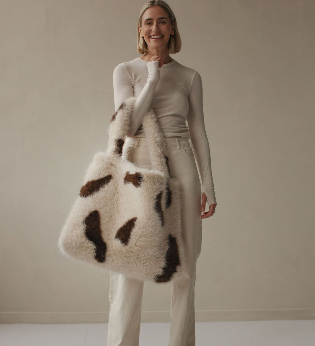 Taška STUDIO NOOS Holy Cow Faux Fur | Stylové doplňky pro děti a ženy | Lavly.cz