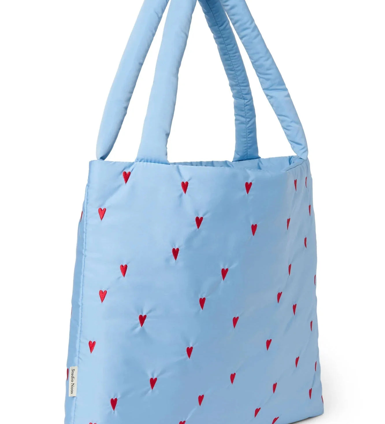 Taška STUDIO NOOS Light Blue Hearts Puffy | Lavly.cz