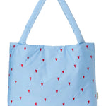 Taška STUDIO NOOS Light Blue Hearts Puffy | Lavly.cz