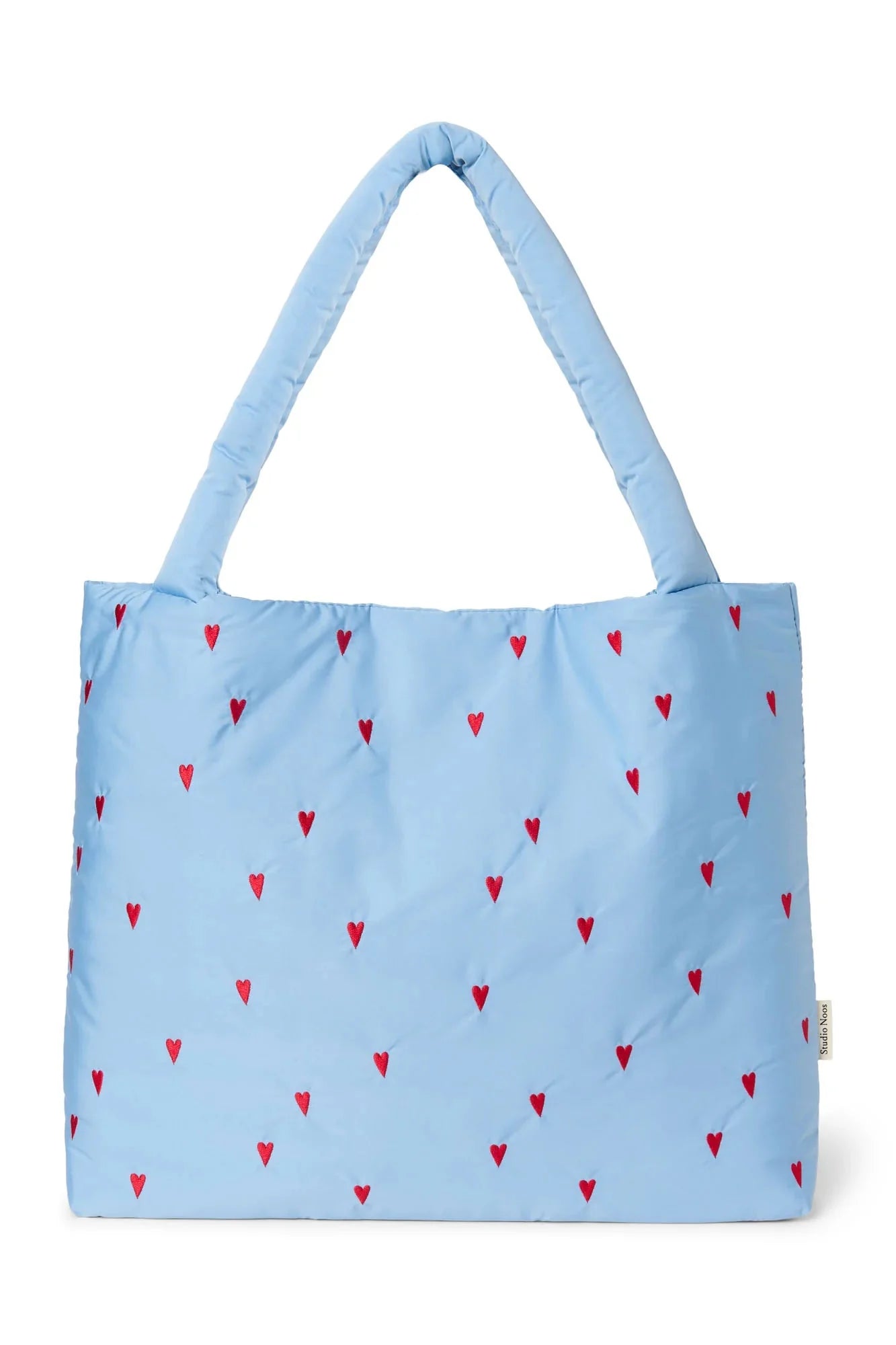 Taška STUDIO NOOS Light Blue Hearts Puffy | Lavly.cz