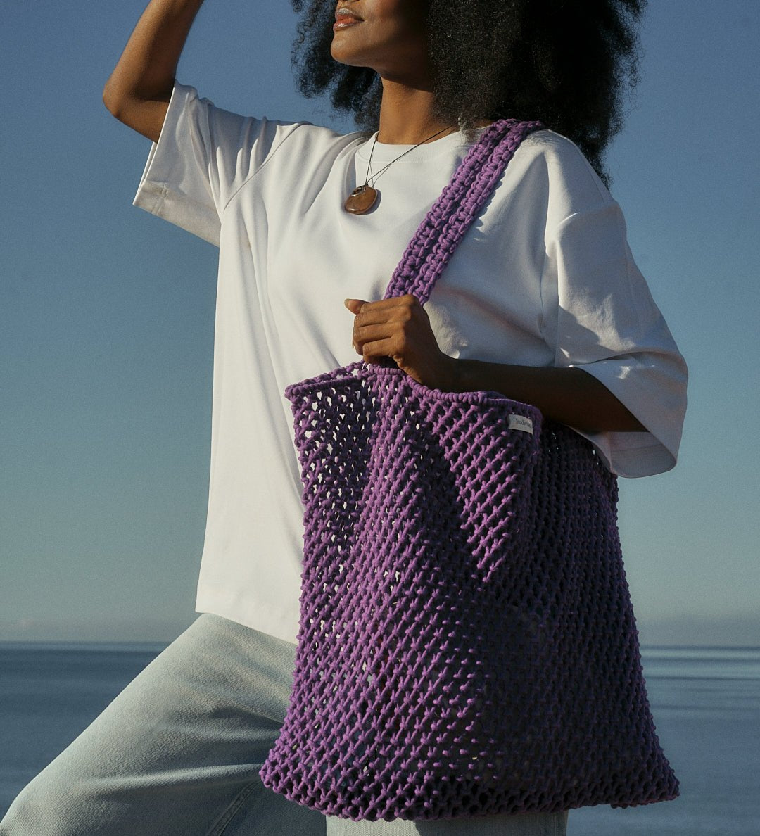 Taška STUDIO NOOS Macrame Purple | Stylové doplňky pro děti a ženy | Lavly.cz