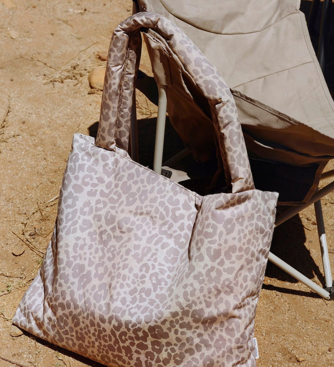 Taška STUDIO NOOS Tonal Beige Leopard Puffy | Lavly.cz
