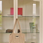 Taška THE STICKY SIS CLUB Crochet Bag Bone | Lavly.cz