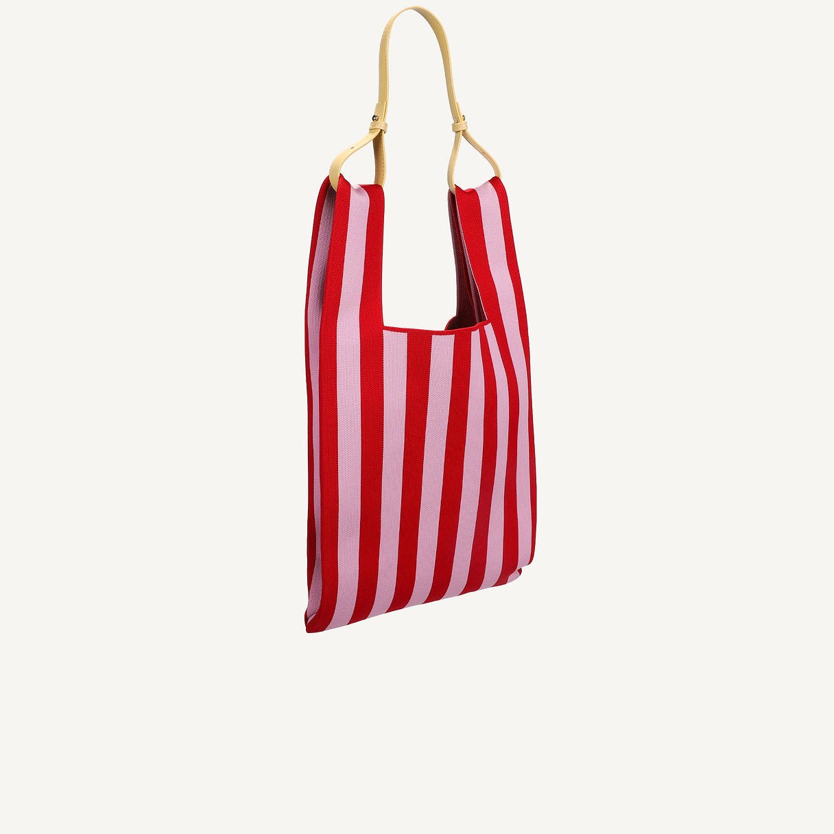 Taška THE STICKY SIS CLUB Knitted Stripes Cerise + Ballet | Lavly.cz