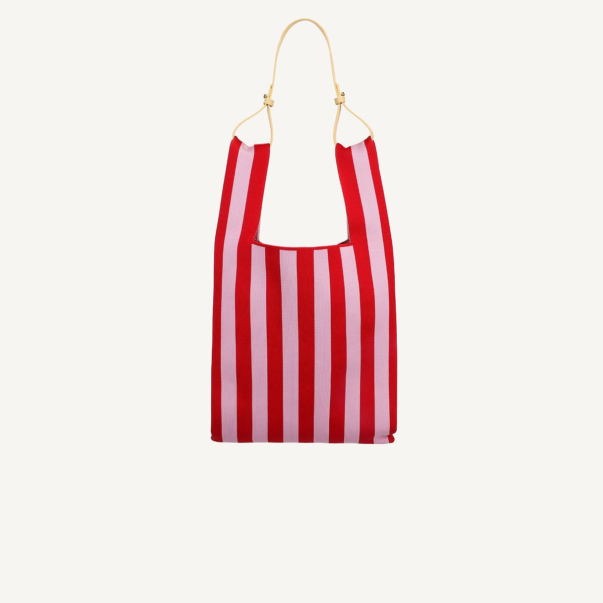 Taška THE STICKY SIS CLUB Knitted Stripes Cerise + Ballet | Lavly.cz