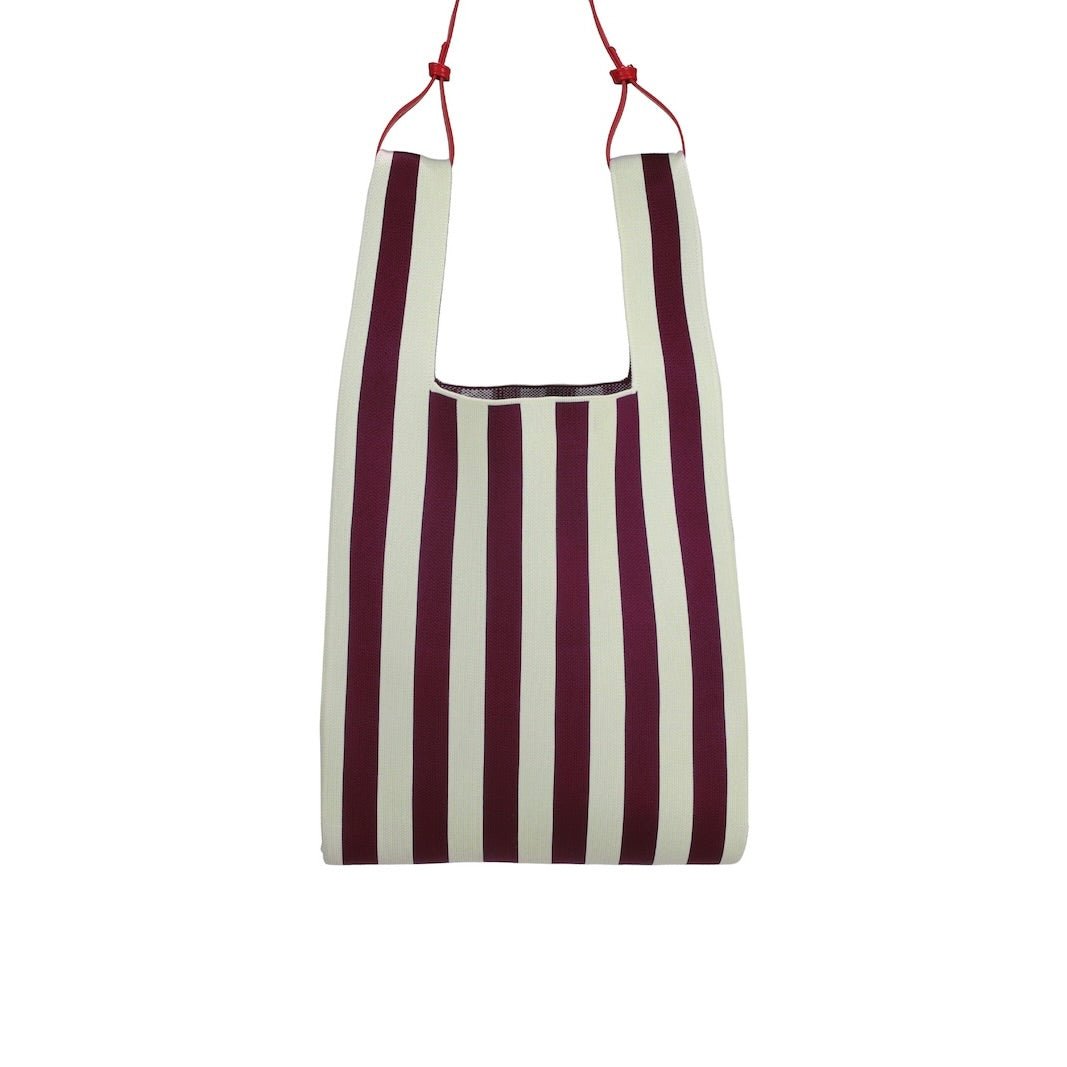 Taška THE STICKY SIS CLUB Knitted Stripes Mist + Fig | Lavly.cz