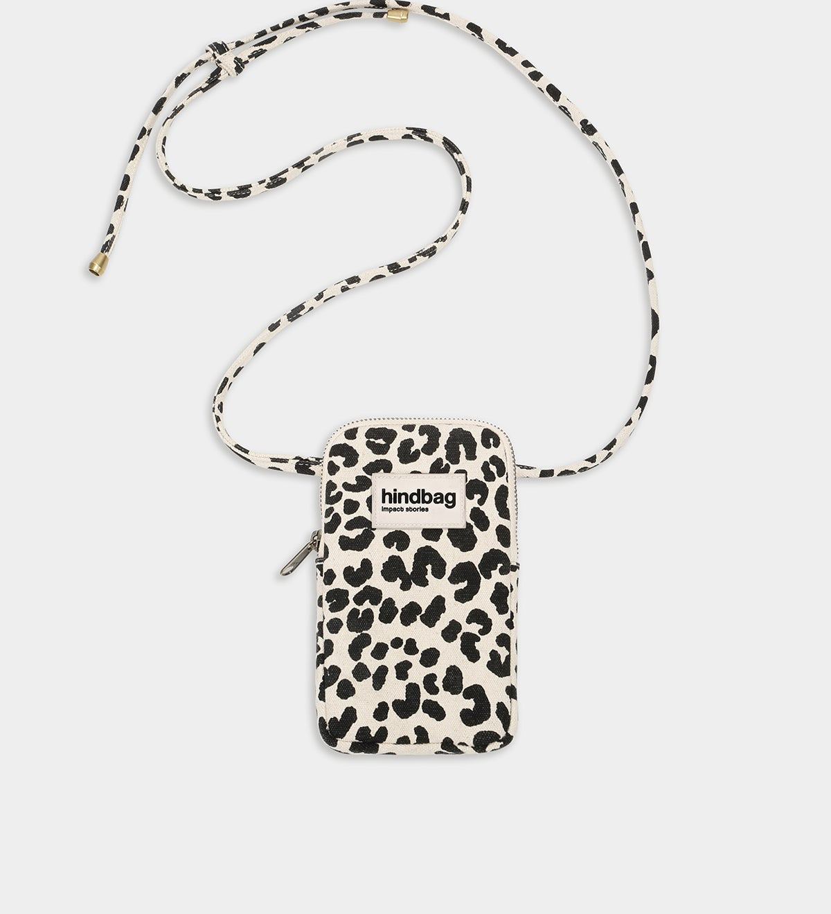Taštička na mobil HINDBAG Bill Leopard Off - white | Stylové doplňky pro děti a ženy | Lavly.cz