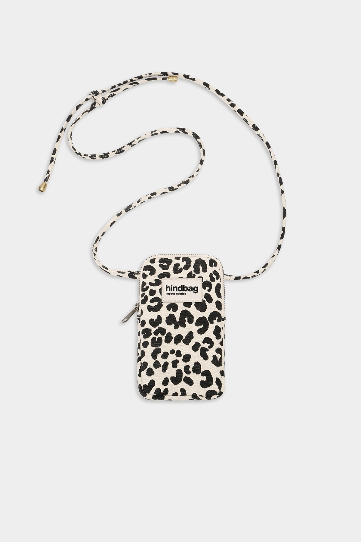 Taštička na mobil HINDBAG Bill Leopard Off - white | Stylové doplňky pro děti a ženy | Lavly.cz