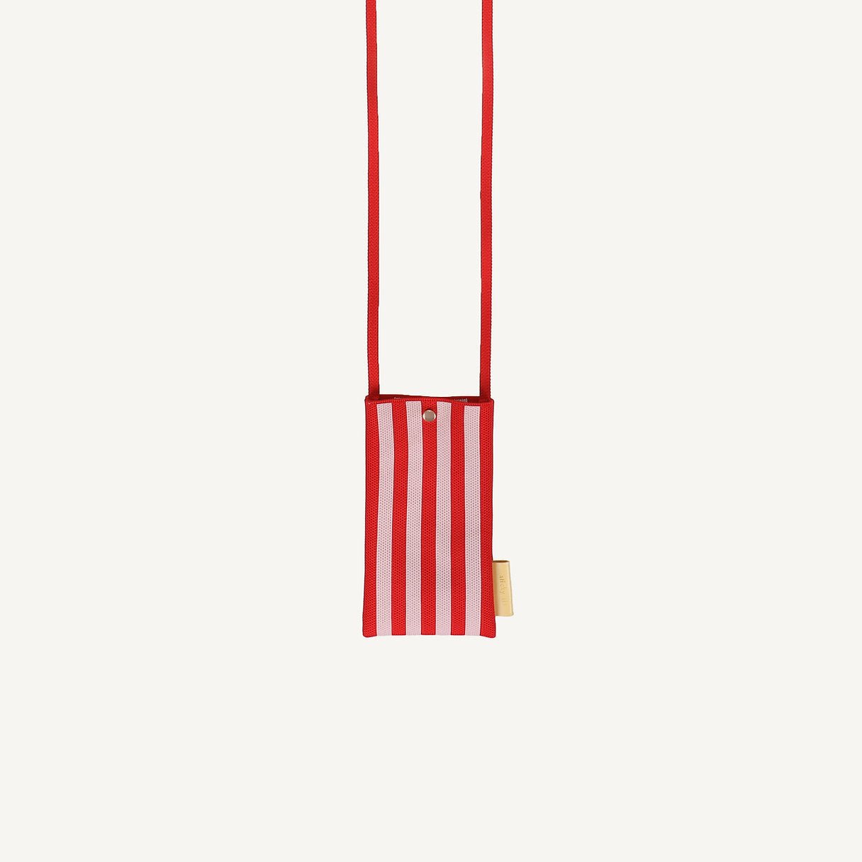 Taštička na mobil THE STICKY SIS CLUB Knitted Stripes Cerise + Ballet | Lavly.cz