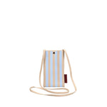 Taštička na mobil THE STICKY SIS CLUB Knitted Stripes Marzipan + Sky | Lavly.cz