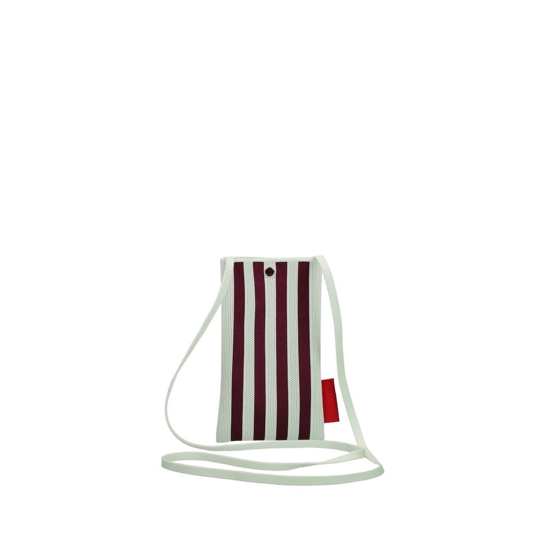 Taštička na mobil THE STICKY SIS CLUB Knitted Stripes Mist + Fig | Lavly.cz