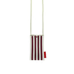 Taštička na mobil THE STICKY SIS CLUB Knitted Stripes Mist + Fig | Lavly.cz