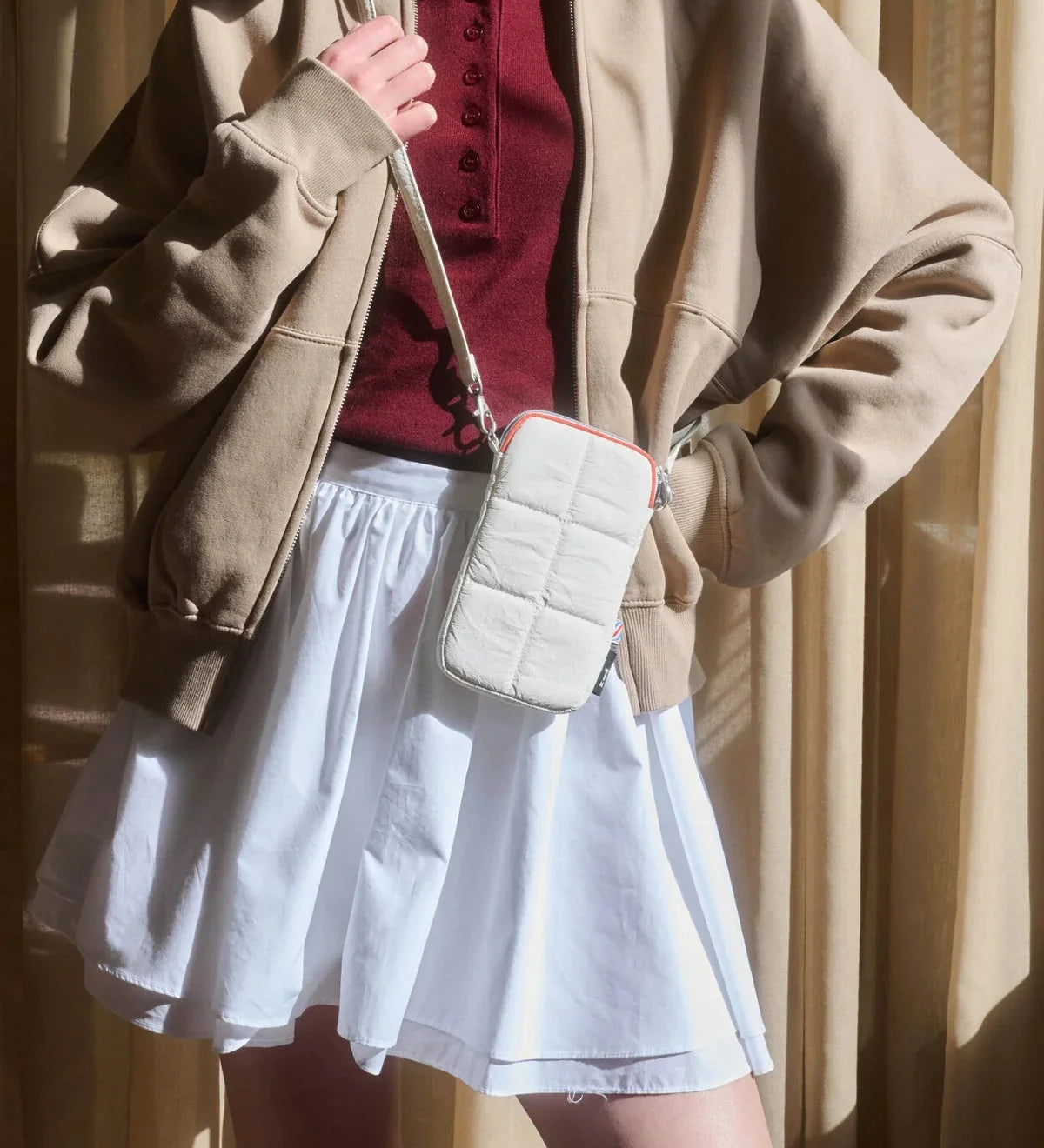 Taštička na mobil TINNE+MIA Luce Tyvek White | Lavly.cz