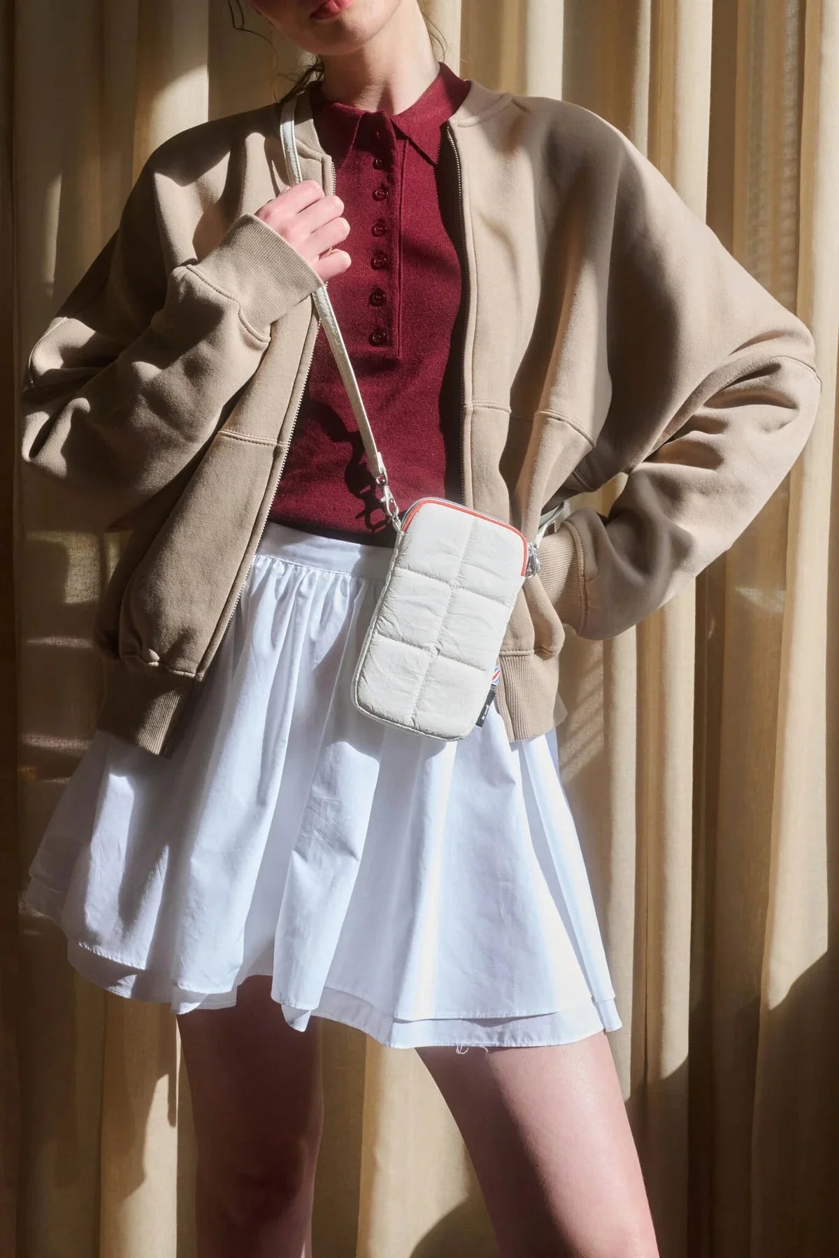 Taštička na mobil TINNE+MIA Luce Tyvek White | Lavly.cz