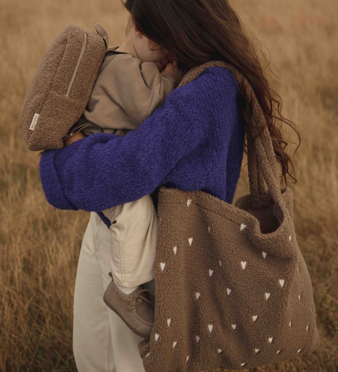 Teddy taška STUDIO NOOS Brown Hearts | Stylové doplňky pro děti a ženy | Lavly.cz