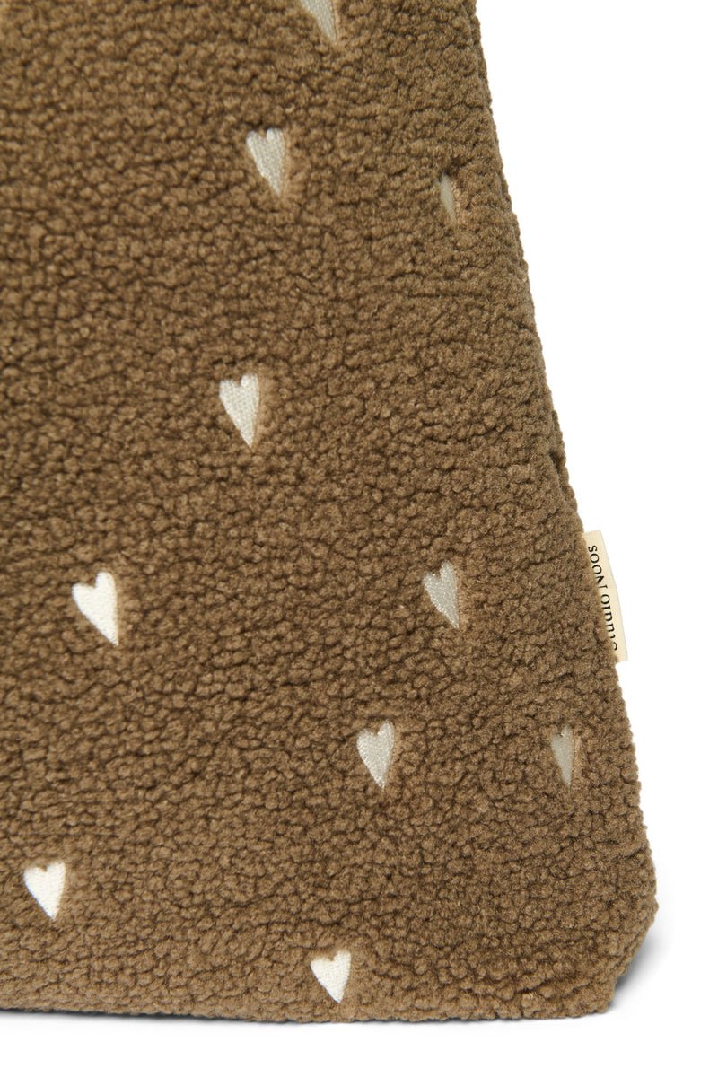Teddy taška STUDIO NOOS Brown Hearts | Stylové doplňky pro děti a ženy | Lavly.cz