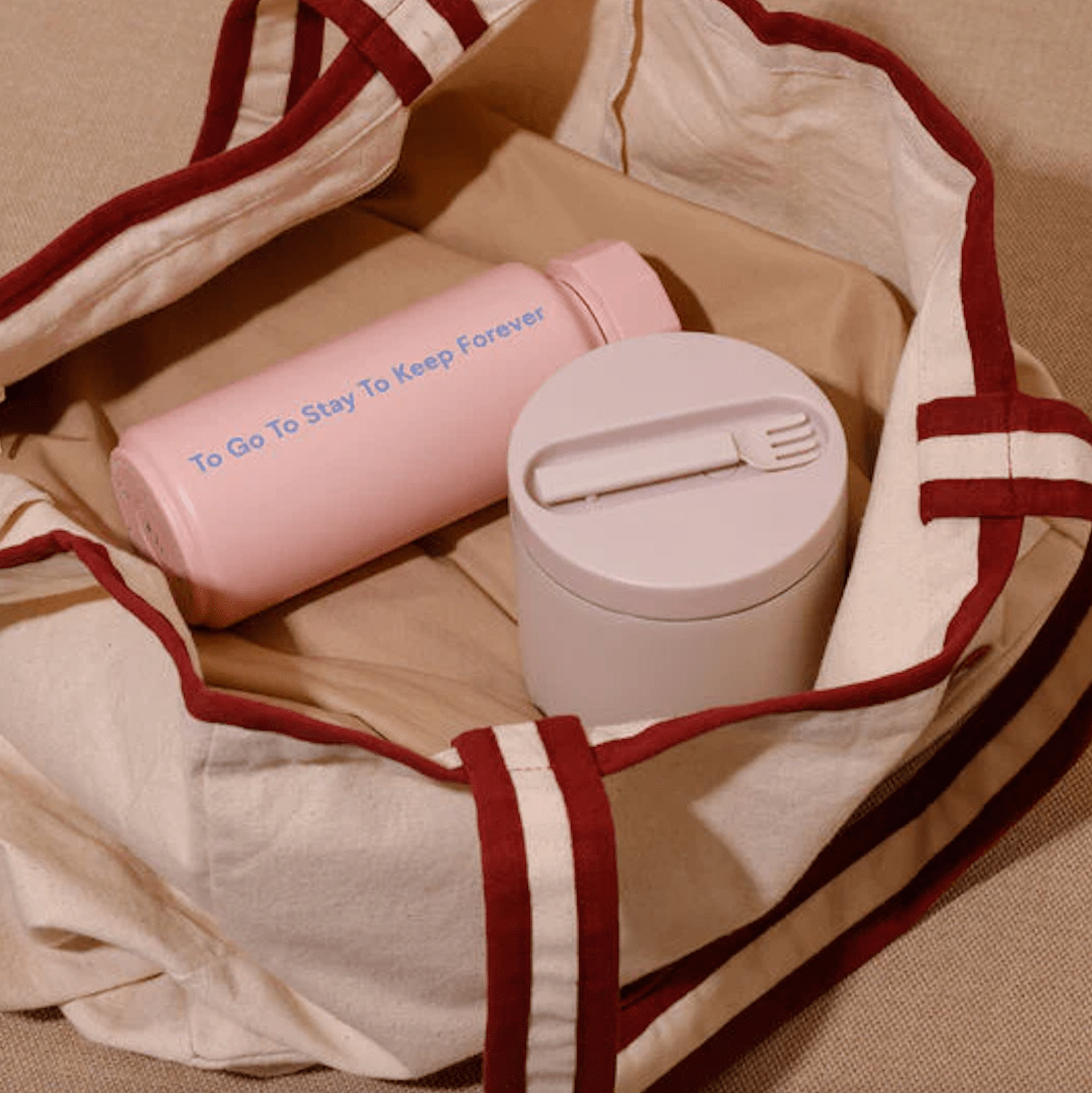 Termoska DESIGN LETTERS To Go To Stay Pink 500 ml | Lavly.cz