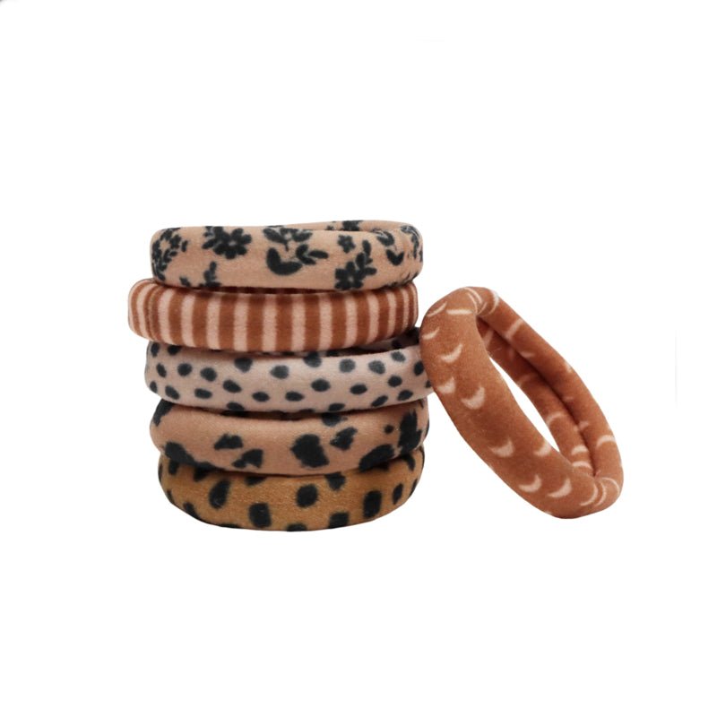 Textilní gumičky do vlasů VAN PAULINE 6 kusů | Stylové doplňky pro děti a ženy | Lavly.cz