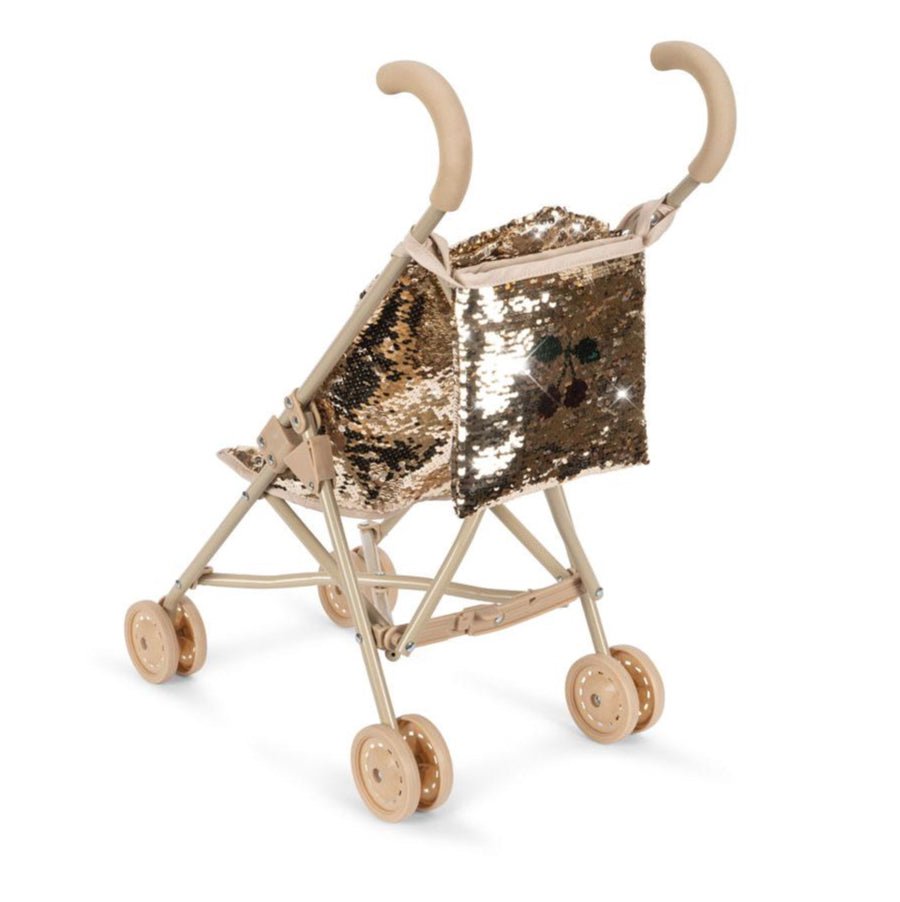 Třpytivý kočárek pro panenky KONGES SLOJD Sparkly Cherry | Stylové doplňky pro děti a ženy | Lavly.cz