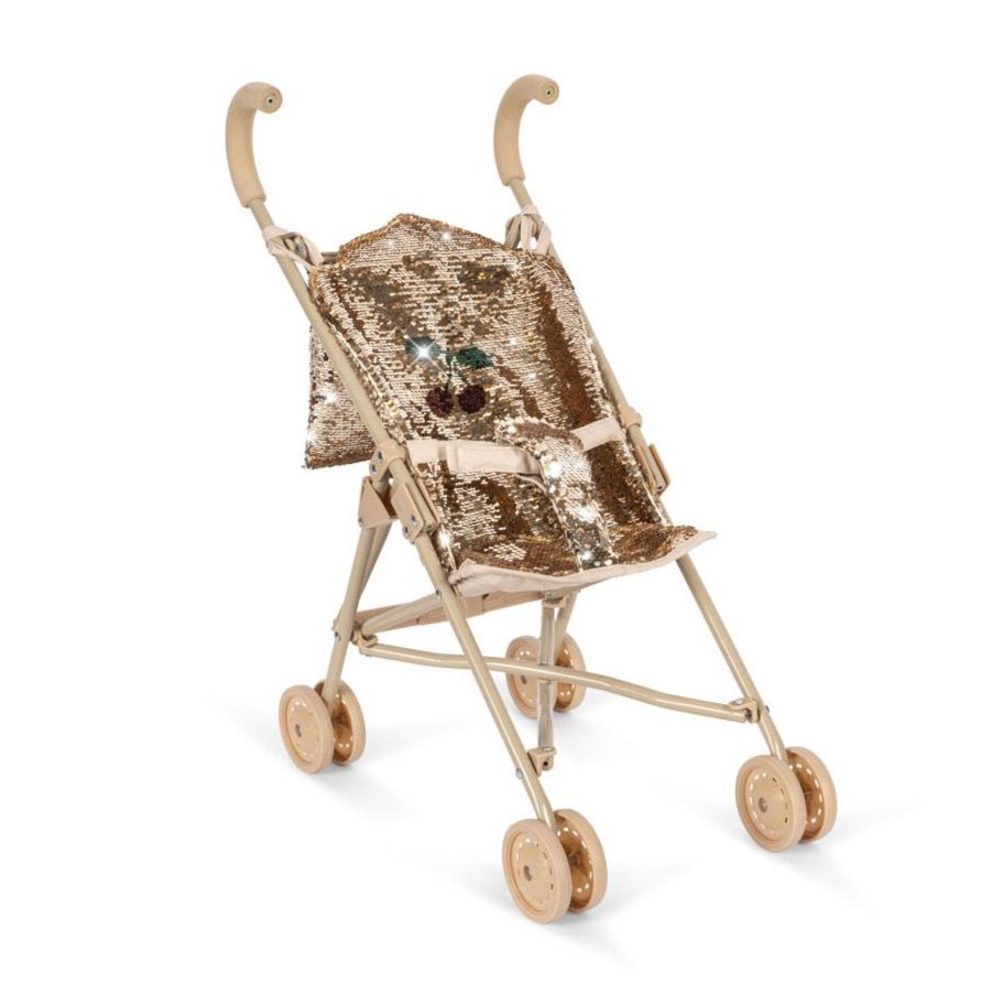Třpytivý kočárek pro panenky KONGES SLOJD Sparkly Cherry | Stylové doplňky pro děti a ženy | Lavly.cz