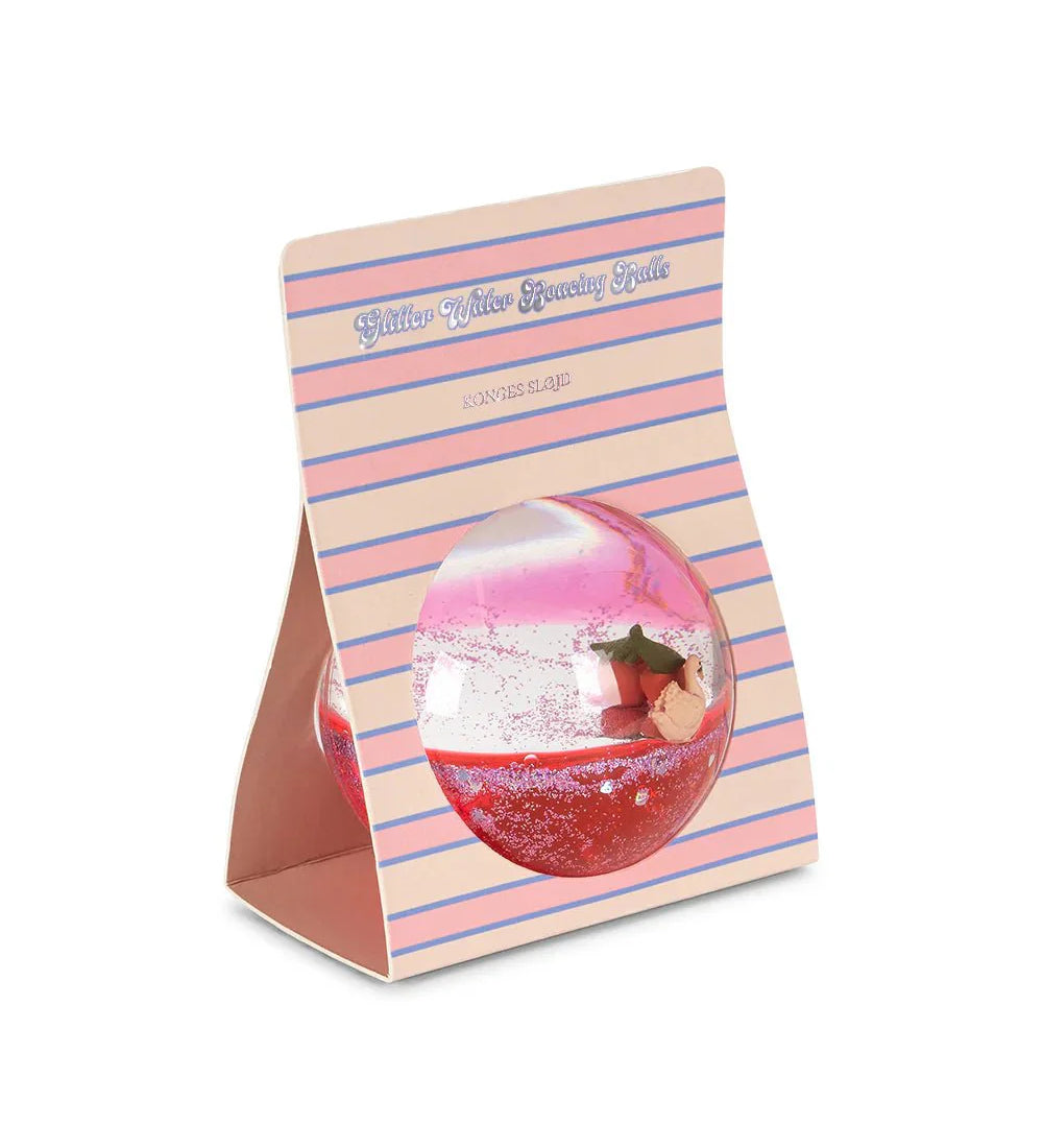 Třpytivý míček s vodou KONGES SLOJD Cherry | Lavly.cz