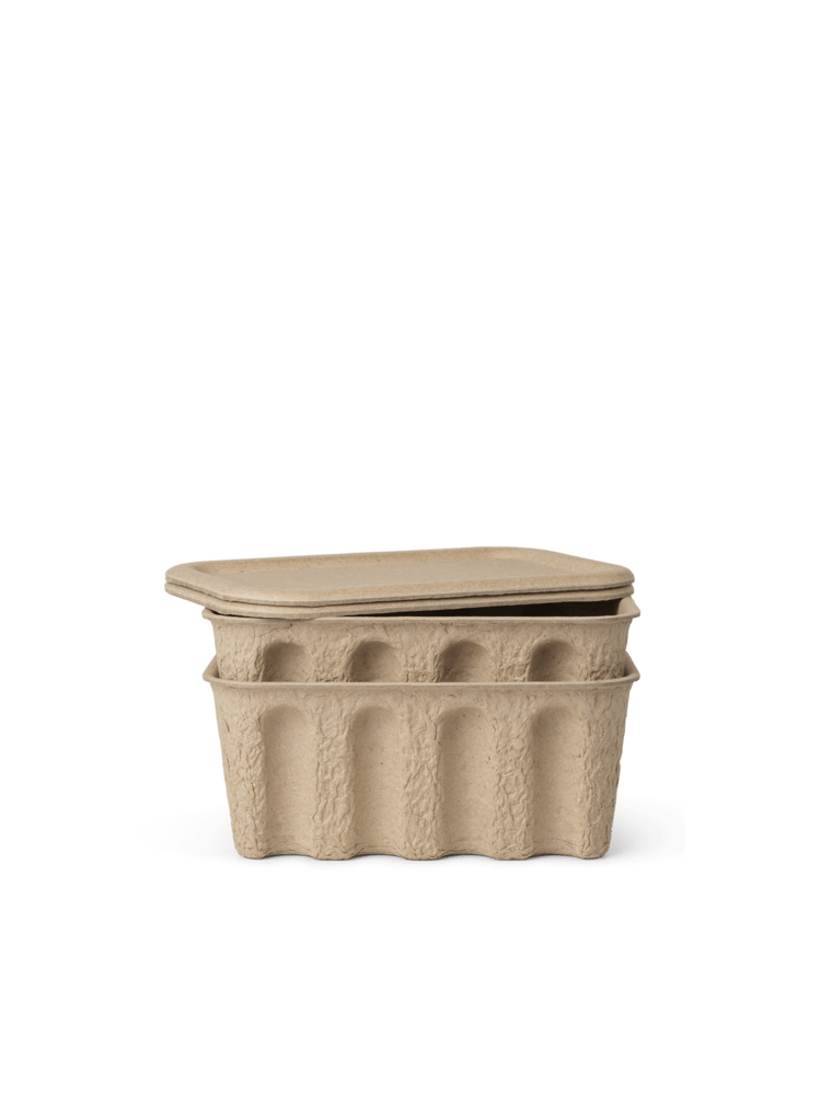 Úložné boxíky s víkem FERM LIVING - Paper Pulp S | Stylové doplňky pro děti a ženy | Lavly.cz