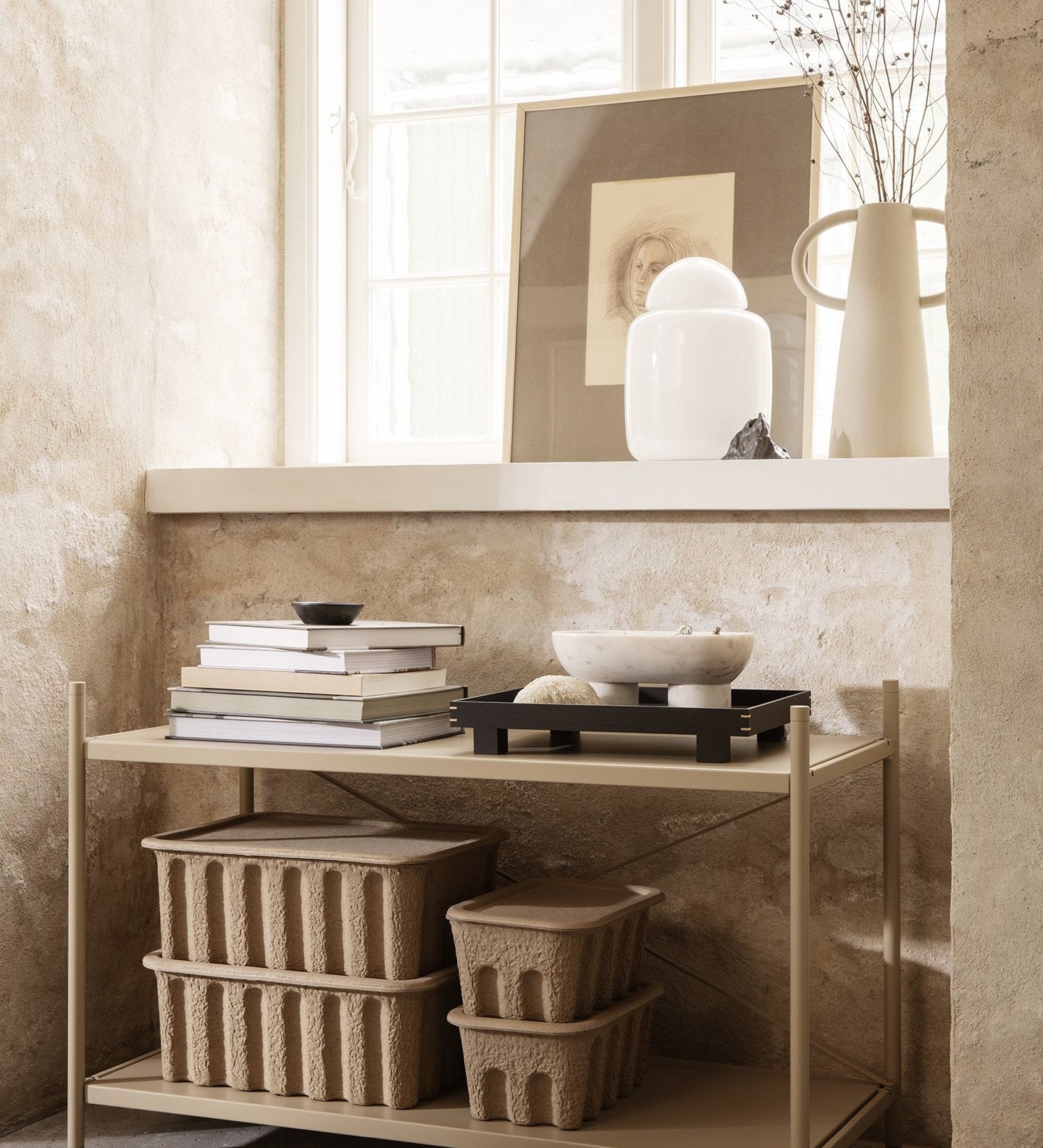 Úložné boxíky s víkem FERM LIVING - Paper Pulp S | Stylové doplňky pro děti a ženy | Lavly.cz