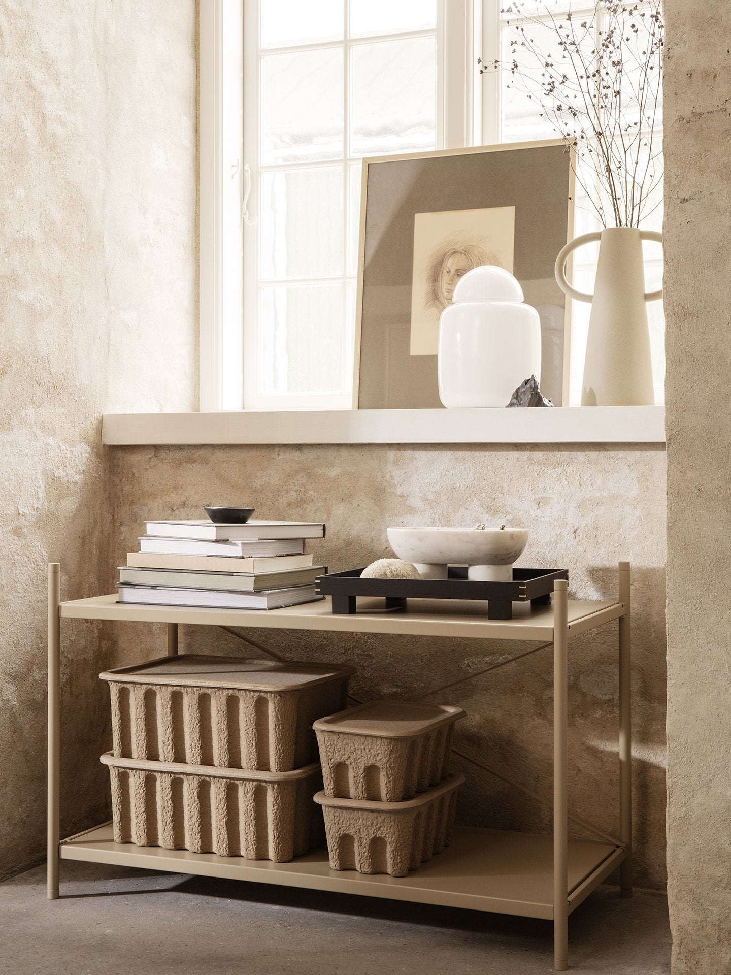 Úložné boxíky s víkem FERM LIVING - Paper Pulp S | Stylové doplňky pro děti a ženy | Lavly.cz