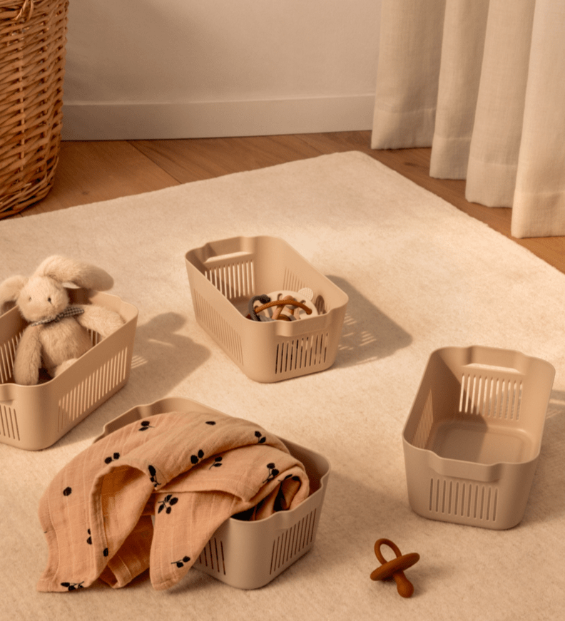 Úložné boxy LIEWOOD Makeeva Mini Sandy 4 kusy | Stylové doplňky pro děti a ženy | Lavly.cz