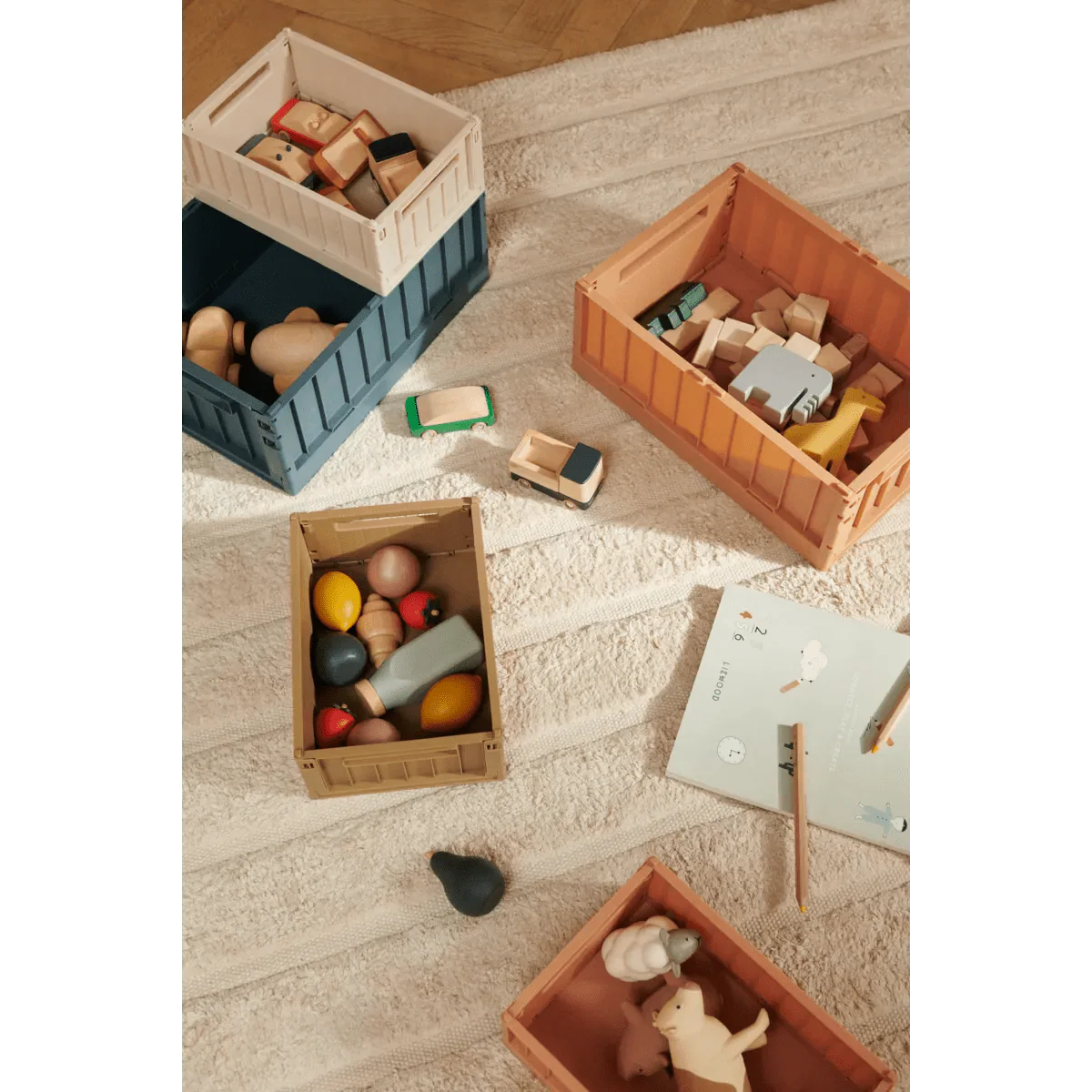 Úložné boxy LIEWOOD Weston "S" Sandy 2 kusy | Stylové doplňky pro děti a ženy | Lavly.cz