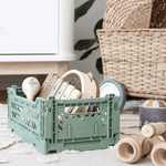 Úložný box AY - KASA Midi Almond Green | Stylové doplňky pro děti a ženy | Lavly.cz