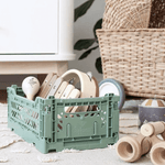 Úložný box AY - KASA Midi Almond Green | Stylové doplňky pro děti a ženy | Lavly.cz