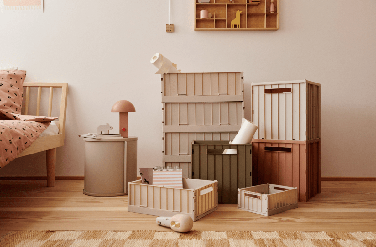 Úložný box s víkem LIEWOOD Elijah Sandy | Stylové doplňky pro děti a ženy | Lavly.cz