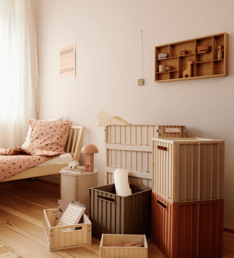 Úložný box s víkem LIEWOOD Elijah Sandy | Stylové doplňky pro děti a ženy | Lavly.cz