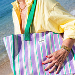 Velká pevná taška HINDBAG Claude Parma and Stripes | Lavly.cz