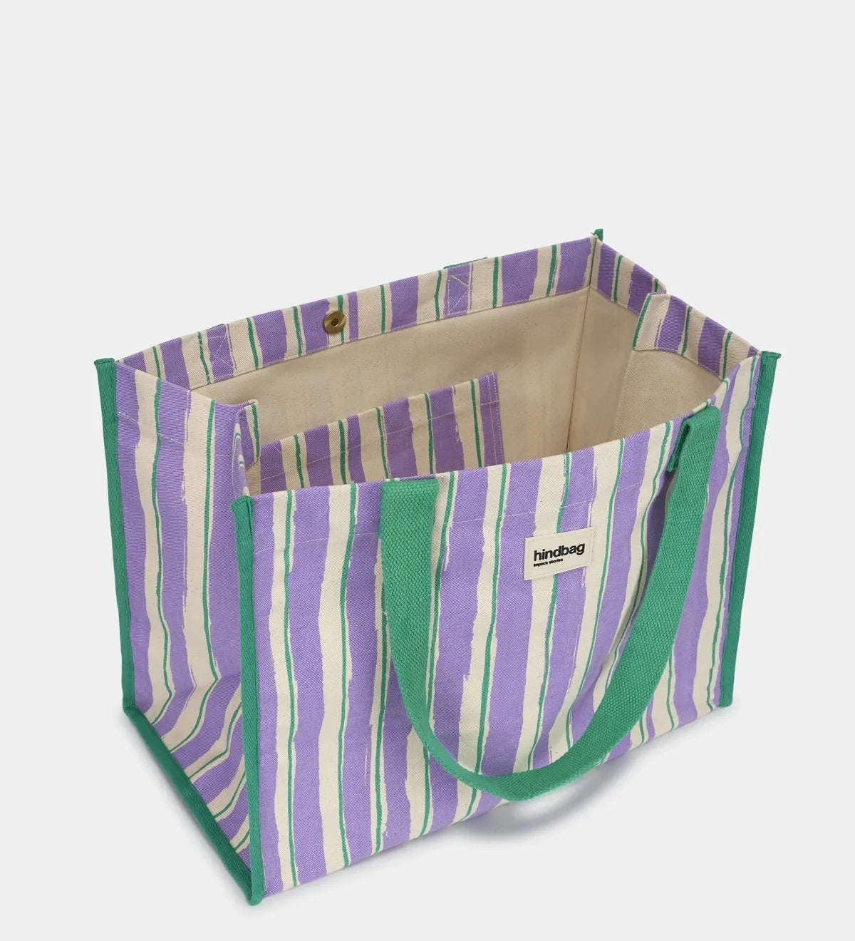 Velká pevná taška HINDBAG Claude Parma and Stripes | Lavly.cz