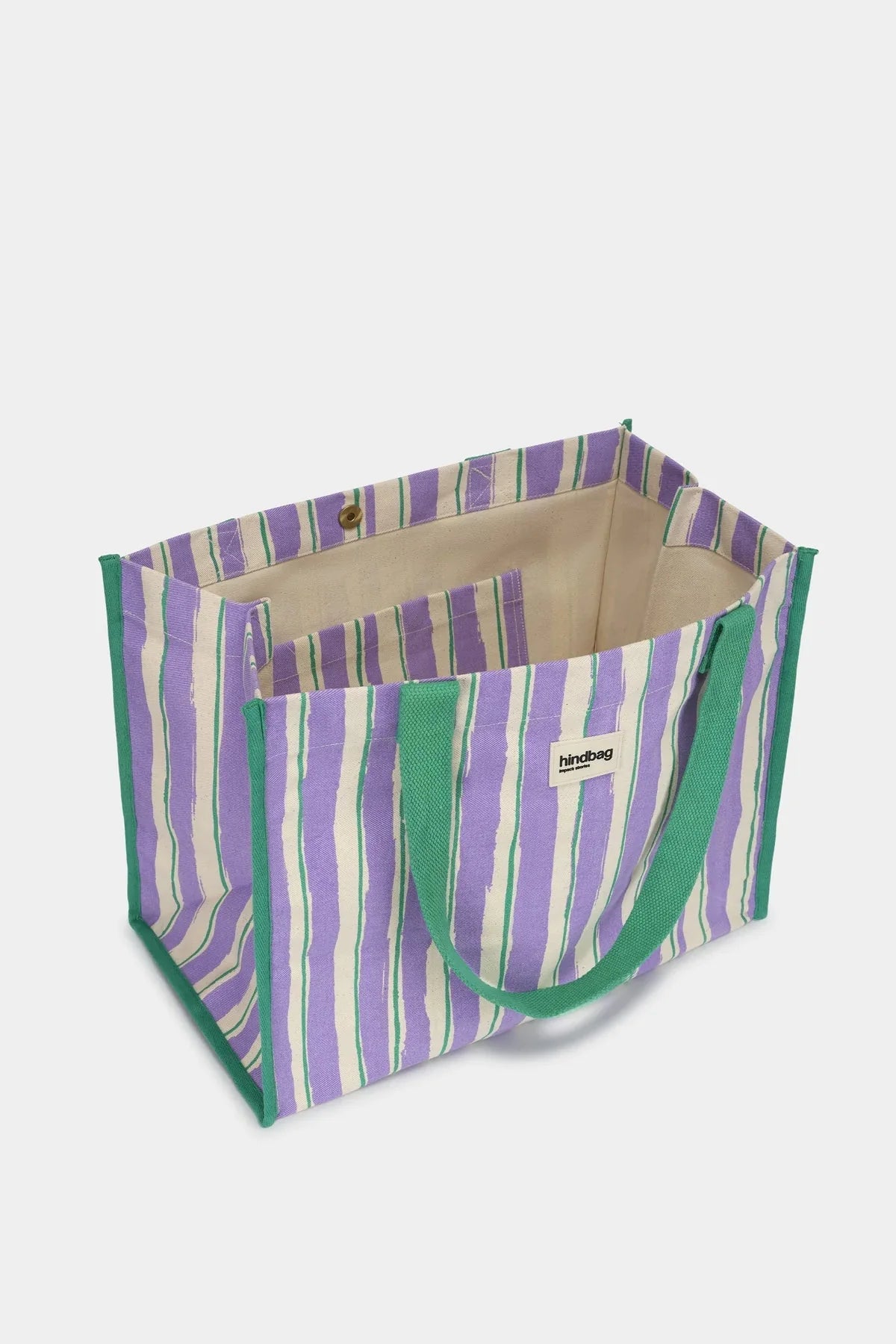 Velká pevná taška HINDBAG Claude Parma and Stripes | Lavly.cz