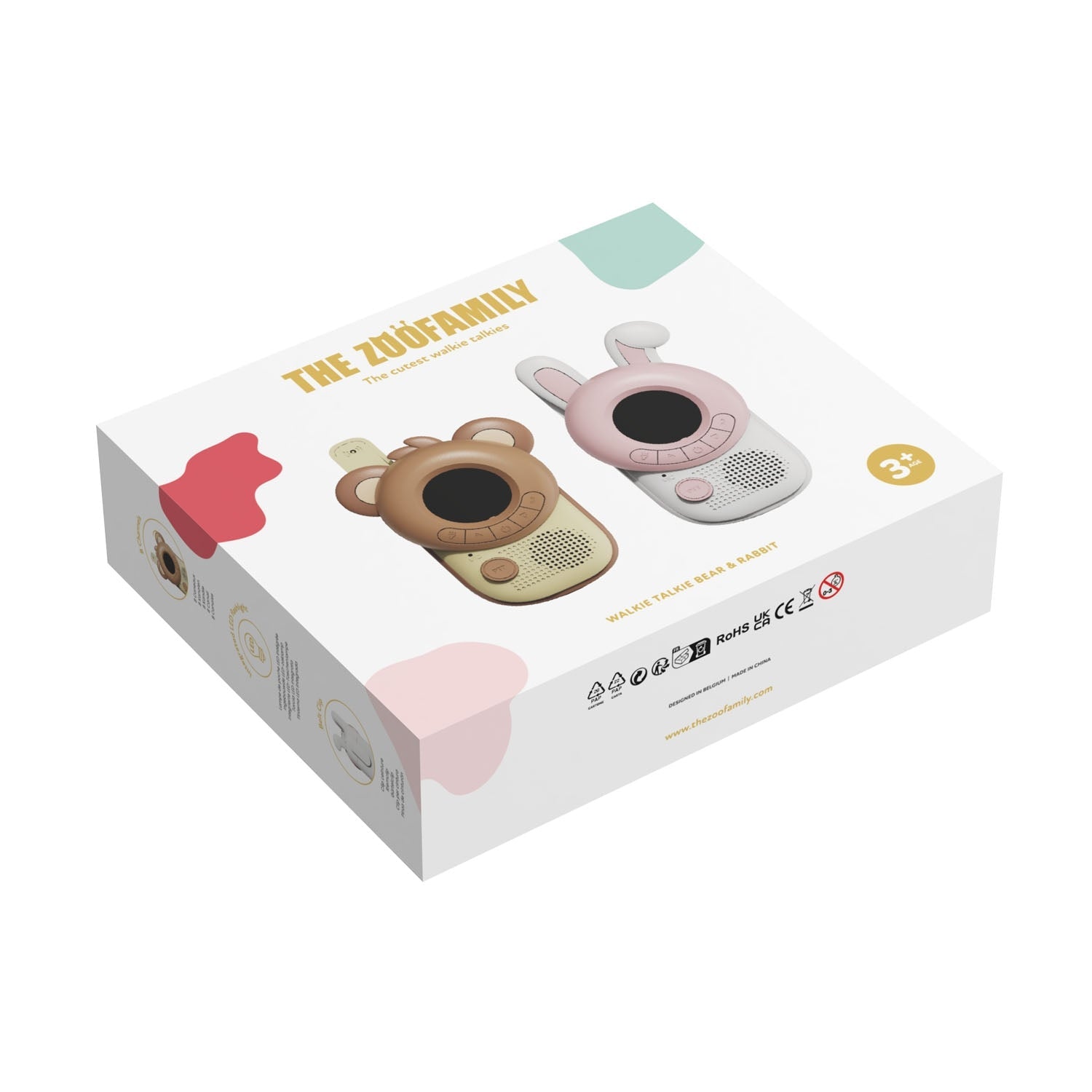 Vysílačky ZOOFAMILY Zoo Walkie Talkie Rabbit + Bear | Stylové doplňky pro děti a ženy | Lavly.cz