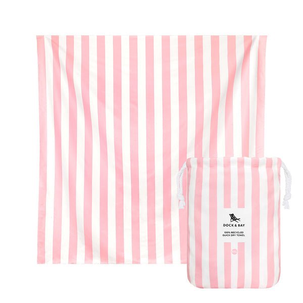 XXL Rychleschnoucí plážová osuška DOCK & BAY Malibu Pink | Lavly.cz
