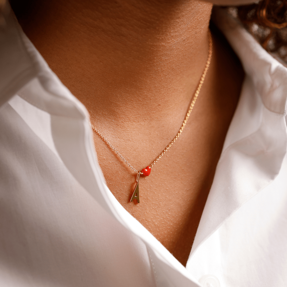 Zlatý přívěsek Písmeno A - Z - 10 mm DESIGN LETTERS | Stylové doplňky pro děti a ženy | Lavly.cz