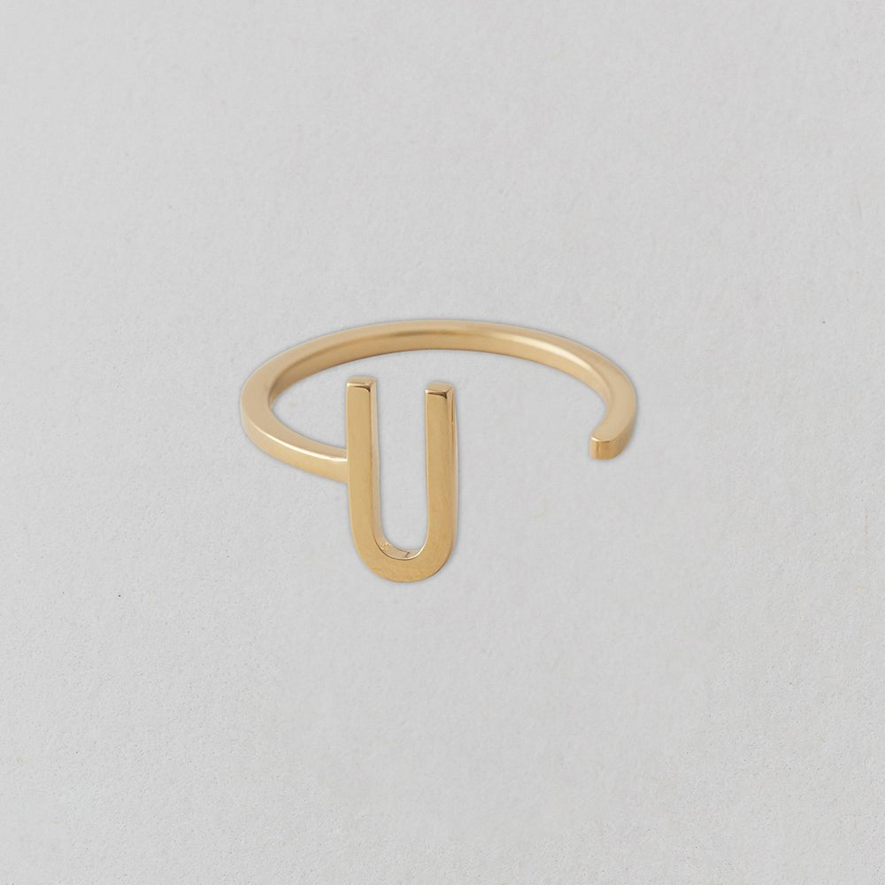 Zlatý prsten Písmeno A - Z - DESIGN LETTERS | Stylové doplňky pro děti a ženy | Lavly.cz