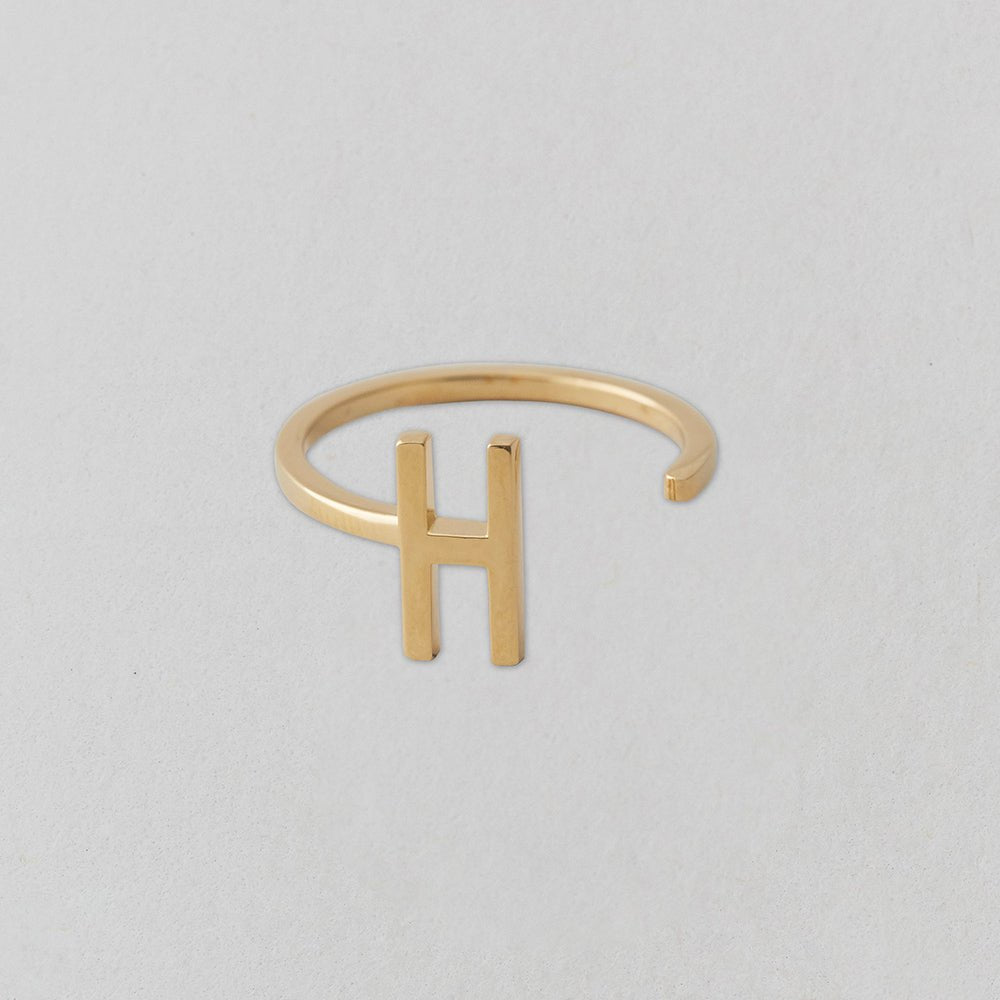 Zlatý prsten Písmeno A - Z - DESIGN LETTERS | Stylové doplňky pro děti a ženy | Lavly.cz