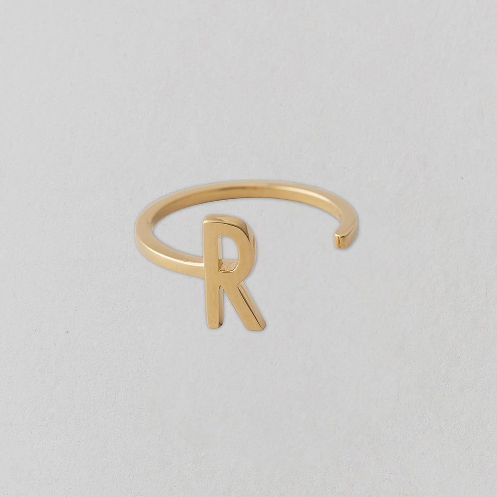 Zlatý prsten Písmeno A - Z - DESIGN LETTERS | Stylové doplňky pro děti a ženy | Lavly.cz