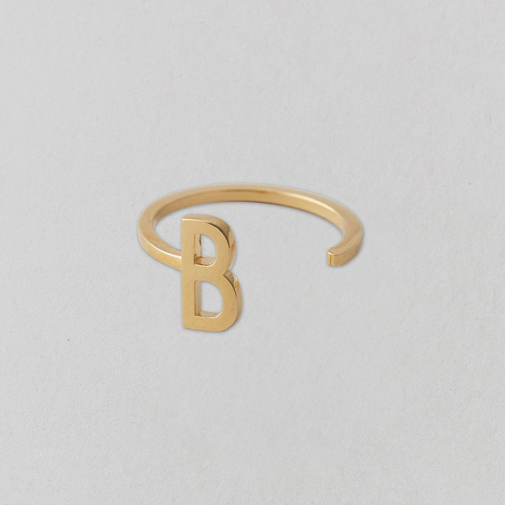 Zlatý prsten Písmeno A - Z - DESIGN LETTERS | Stylové doplňky pro děti a ženy | Lavly.cz