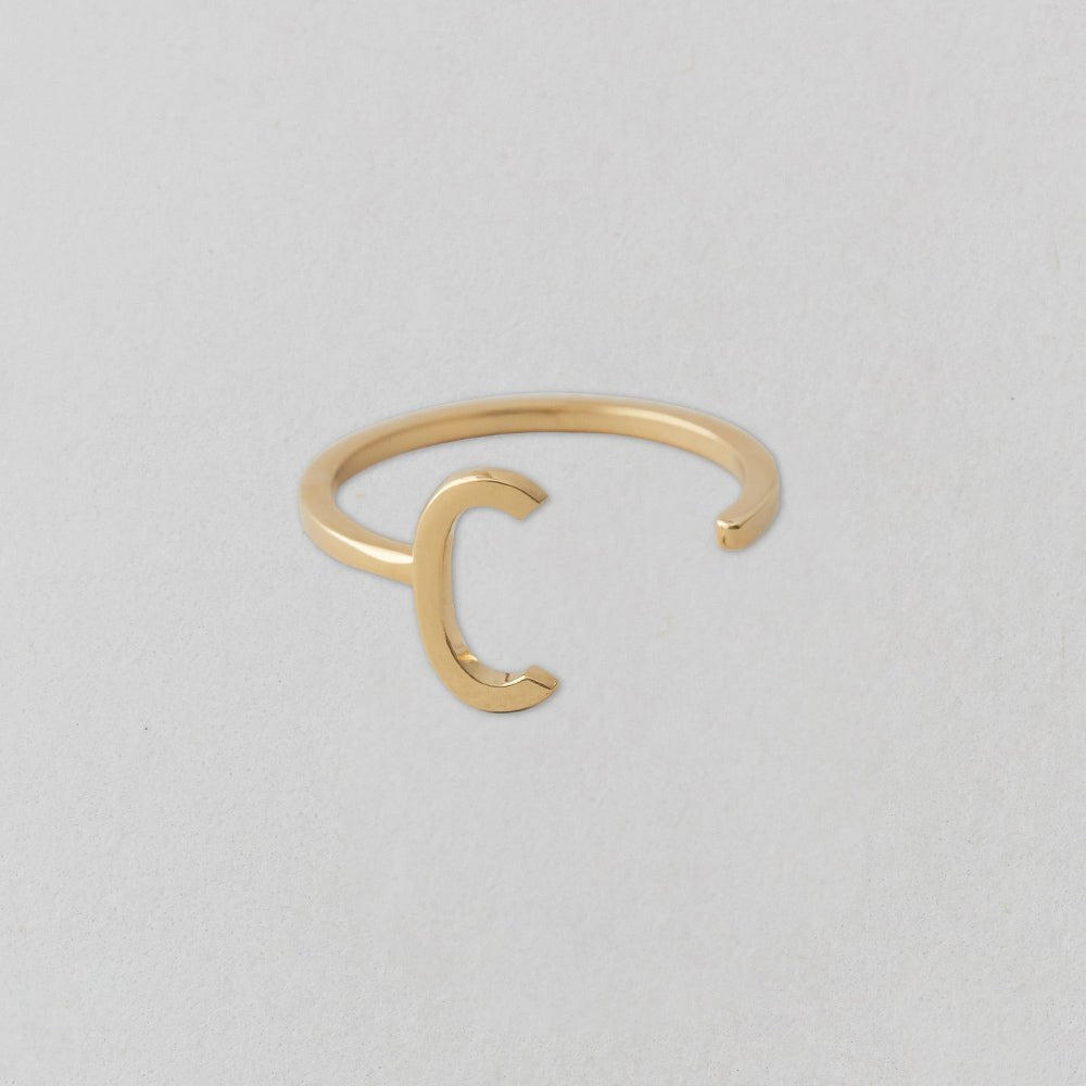 Zlatý prsten Písmeno A - Z - DESIGN LETTERS | Stylové doplňky pro děti a ženy | Lavly.cz