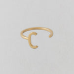 Zlatý prsten Písmeno A - Z - DESIGN LETTERS | Stylové doplňky pro děti a ženy | Lavly.cz